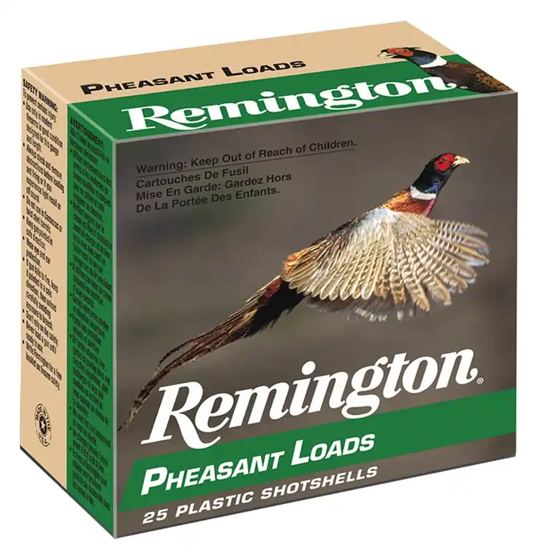 Remington Pheasant Shotshell 12ga 2-3/4" 1-1/4 oz 4 Lead Shot 25 Shells Per Box