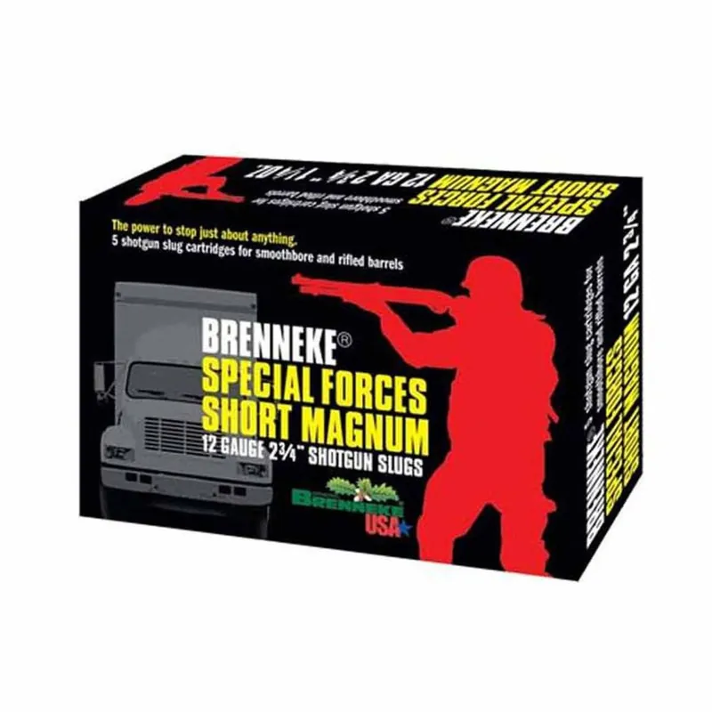 Brenneke SL SFSM 12 Ga 2.75" 1-1/4 oz 525 Gr. 1418 fps Slug 5/Box
