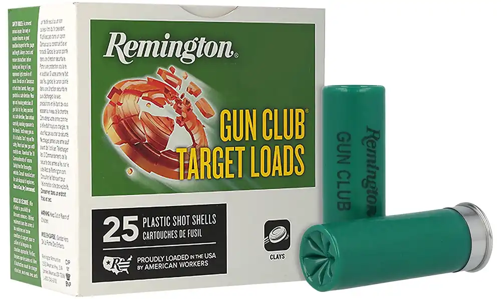 Remington 20234 Gun Club Shotshell 12 GA, 2-3/4 in, No. 8, 1-1/8oz, 3