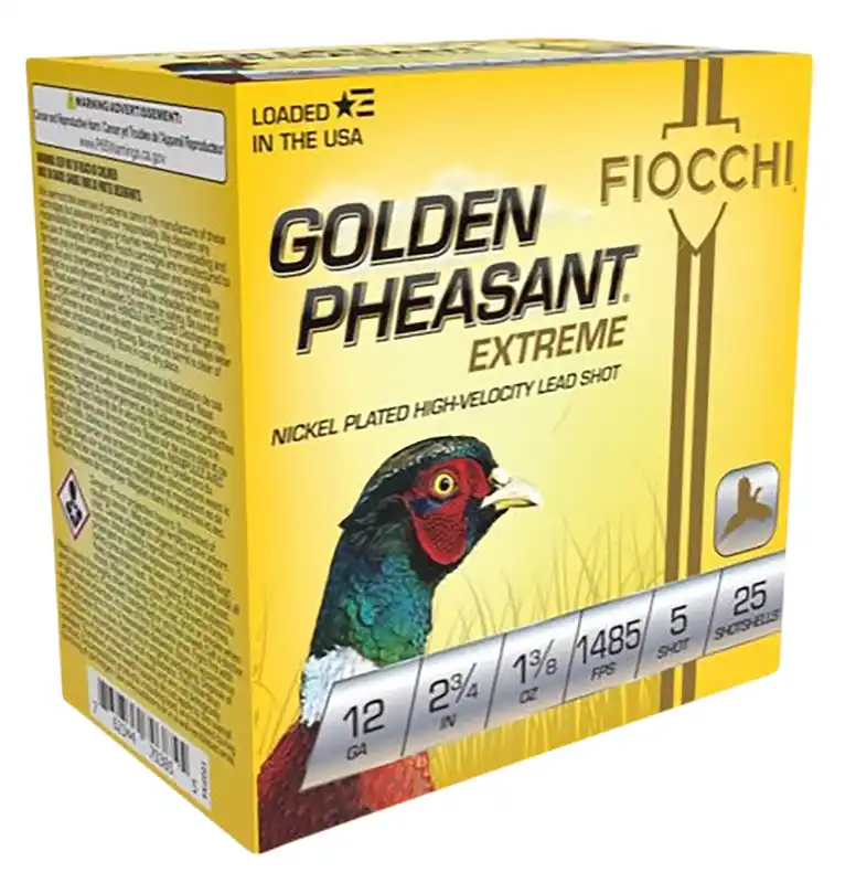 Fiocchi 12GPX5 Golden Pheasant Shotshell 12 GA, 2-3/4 in, No. 5