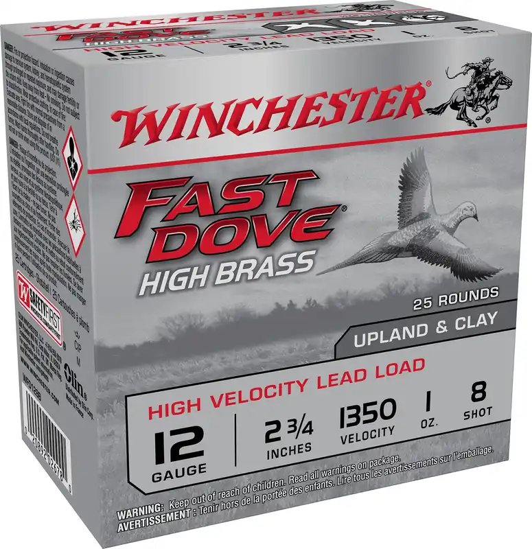 Winchester Fast Dove & Clay 12 GA 2.75" 1 oz. 8 Shot 25/Box