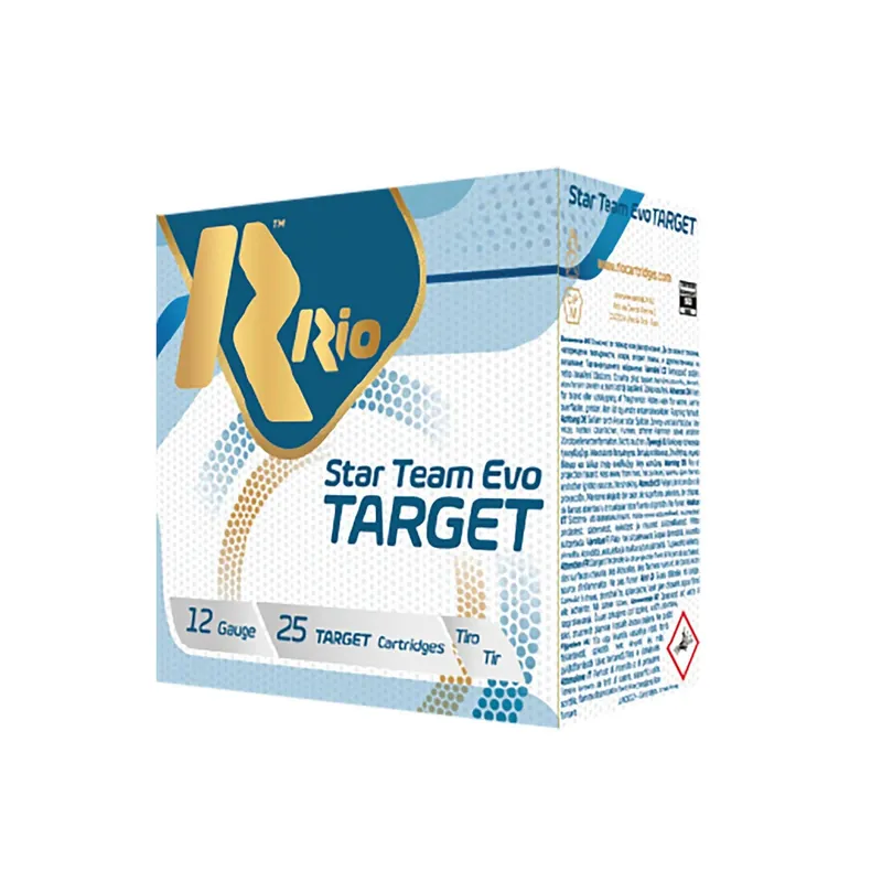 Rio Ammunition Star Team EVO Target 12 Gauge 2 3/4" 1 oz. 9 Shot 25 Rounds