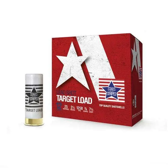 PPU Stars & Stripes Target Load Shotshell 12 Ga CT12475