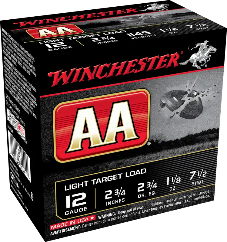 Winchester AA Xtra-Lite 12 GA 2-3/4" 1 oz. 7.5 Shot 25/Box