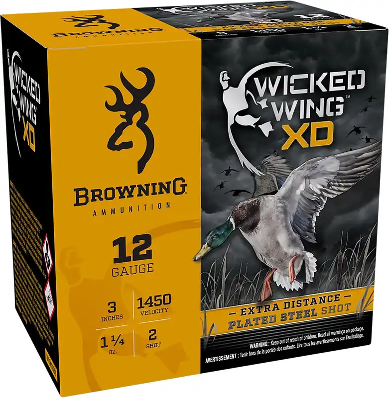 Browning Wicked Wing XD 12 GA 3" 1-1/4 oz. 2 Shot 25/Box