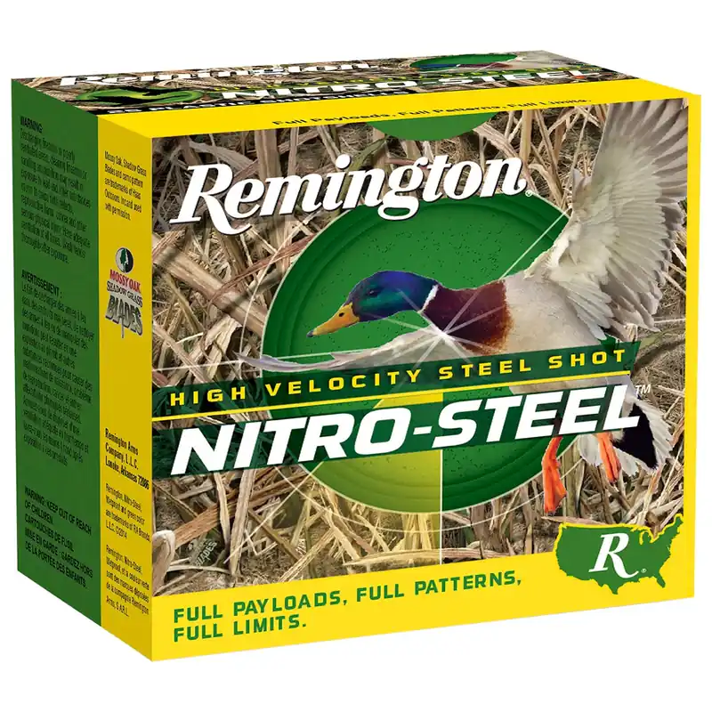 Remington Ammunition Nitro-Steel High Velocity 12 Gauge 3" 1 1/4 oz 2 Shot 25/Box