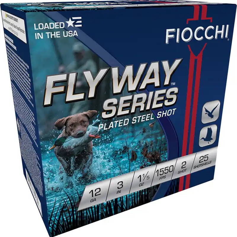 Fiocchi Flyway 12 Gauge 3" 1 1/5 oz 2 Shot 25/Box