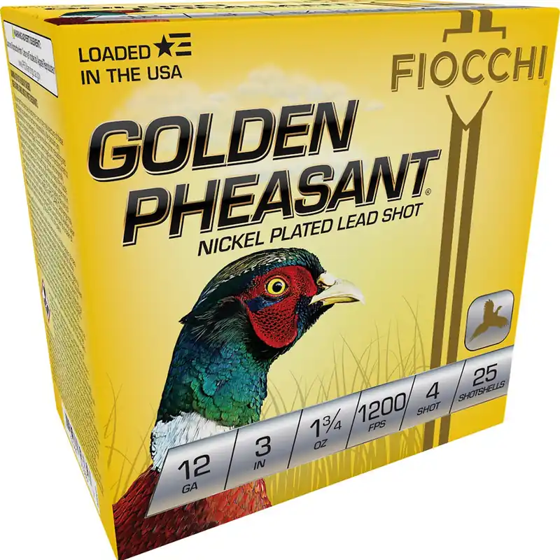 Fiocchi Golden Pheasant Extrema 12 Gauge 3" 1 3/4 oz 4 Shot 25/Box
