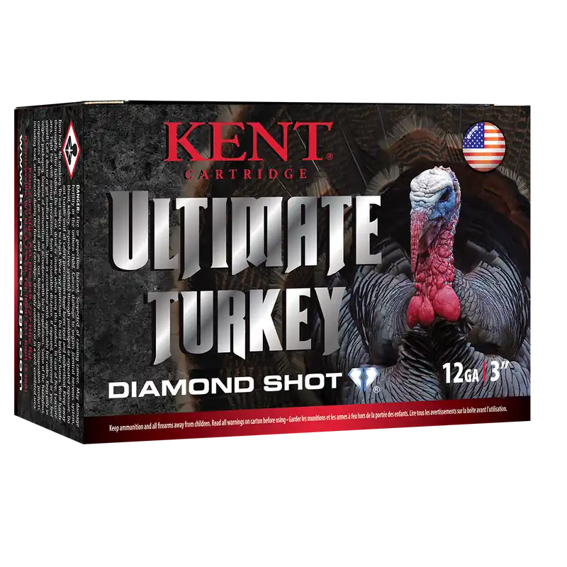 Kent Cartridge Ultimate Turkey Shotshell 12 Ga 3" 1-3/4 oz 5 Diamond Shot 10 Shells Per Box