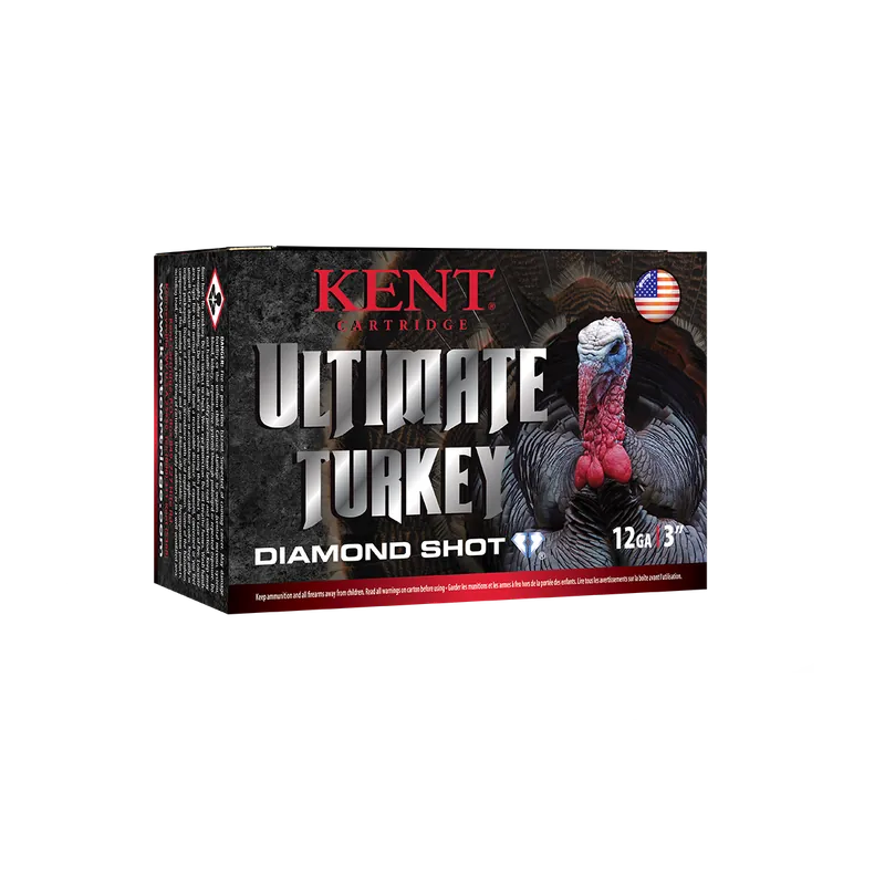 Kent Cartridge Ultimate Turkey Shotshells 12 GA 3" 2.0 oz 5 Diamond Lead Shot 10 Shells Per Box