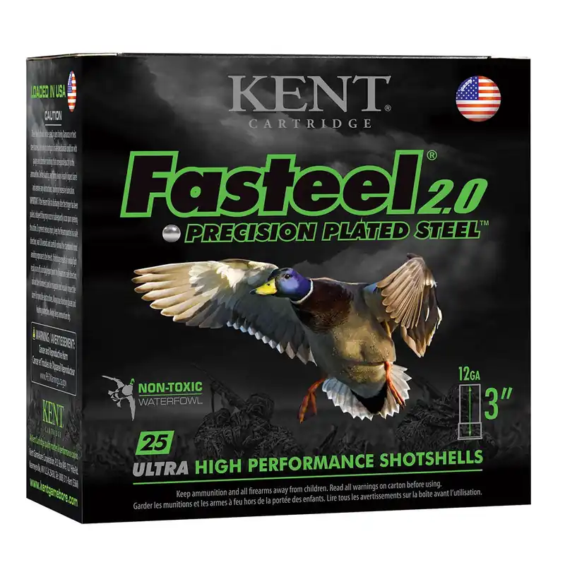 Kent Cartridge Fasteel 12 Gauge 3" 1-1/8 oz. 4 Shot 25 Rounds