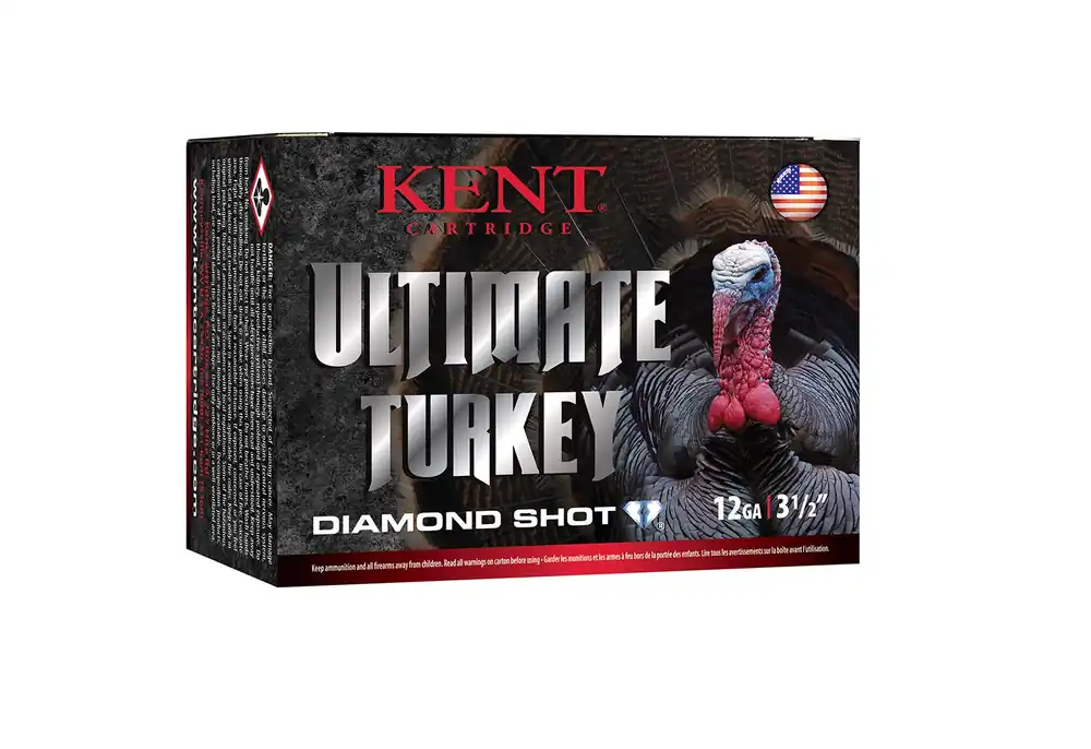 Kent Cartridge Ultimate Turkey Shotshells 12 GA 3-1/2" 2-1/4 oz 5 Diamond Shot 10 Shells Per Box