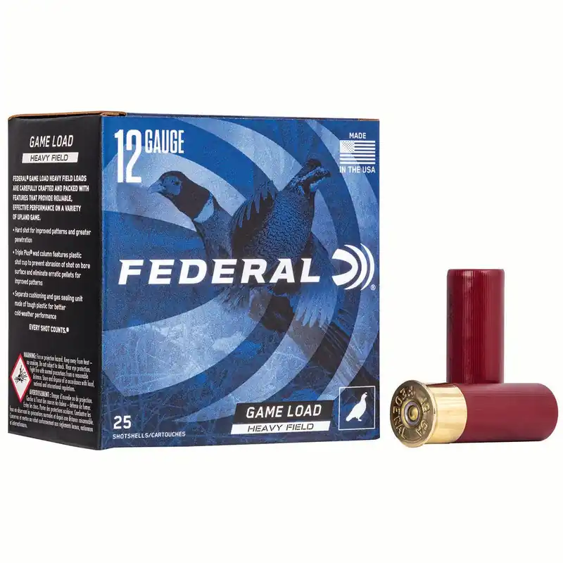 Federal Game-Shok Heavy Field 12 G 2.75" 1 1/4 oz 1220 fps 5 Shot 25/Box