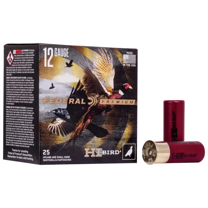 Federal Premium Hi-Bird 12 Gauge 2.75" 1 1/8 oz 1275 fps 7.5 Shot 25/Box