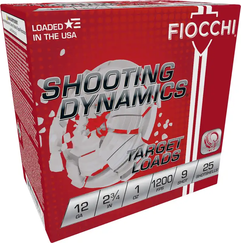 Fiocchi Shooting Dynamics Target 12 Gauge 2.75" 1 oz 1200 fps 9 Shot 25 Bx