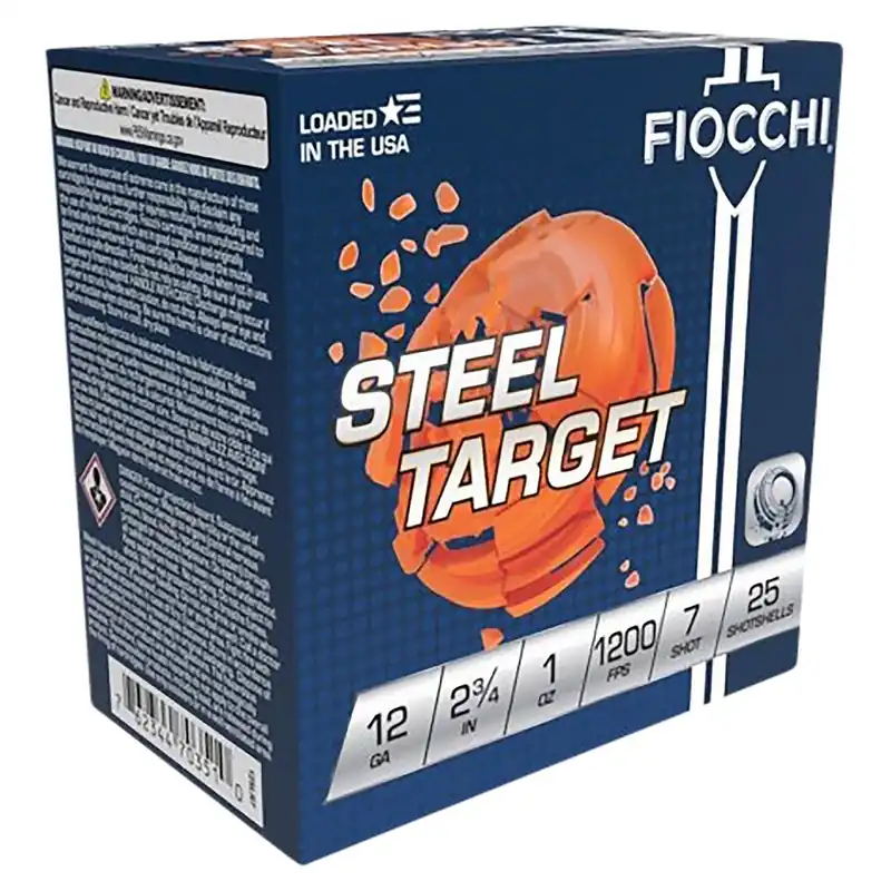 Fiocchi Steel Target 12G 2.75" 1 oz 7 Shot 25/Box