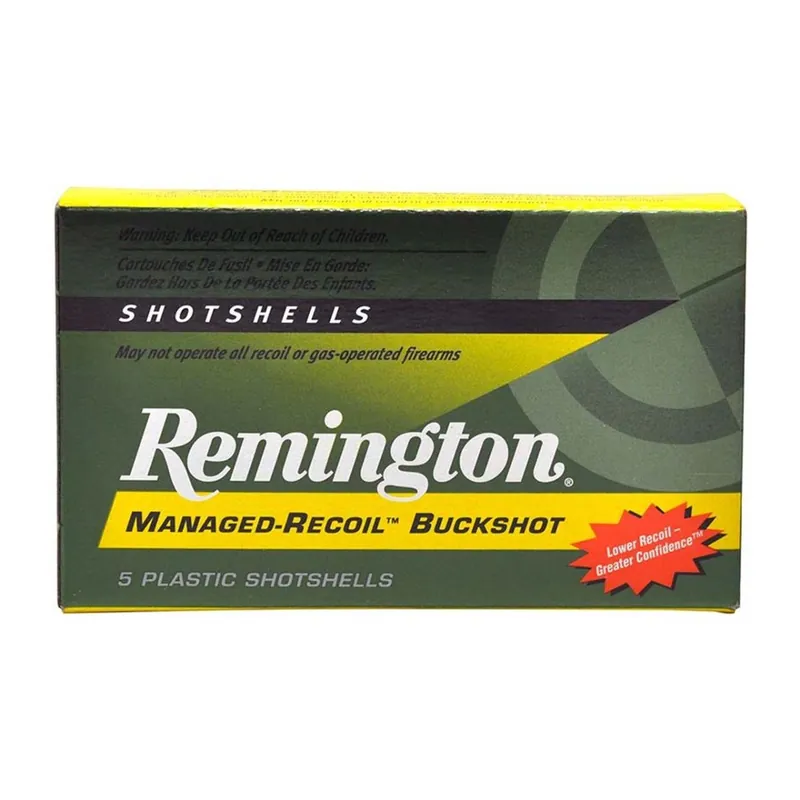 Remington 12ga 2-3/4" 00Bk Managed Recoil 8-Pellet 5rd