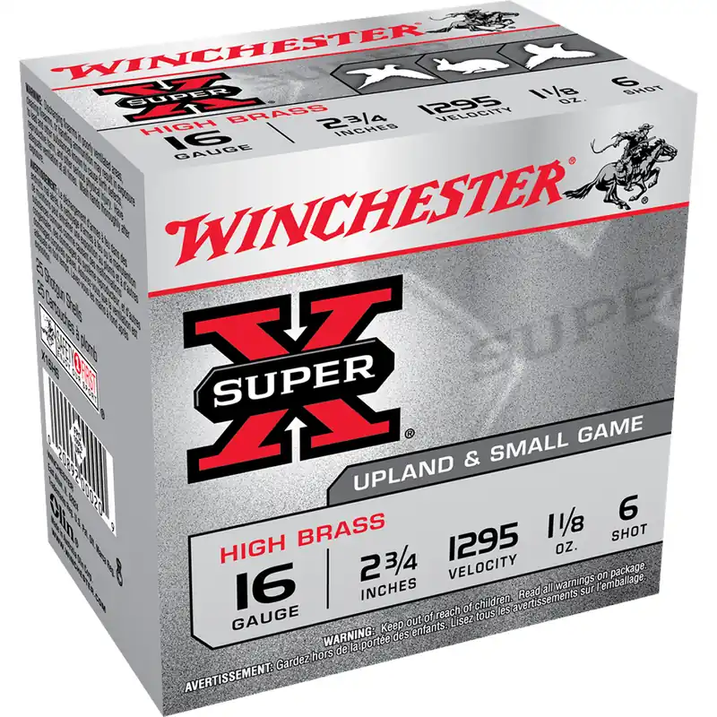 Winchester Super-X Upland and Small Game 16 GA 2-3/4" 6 Shot 25/Box