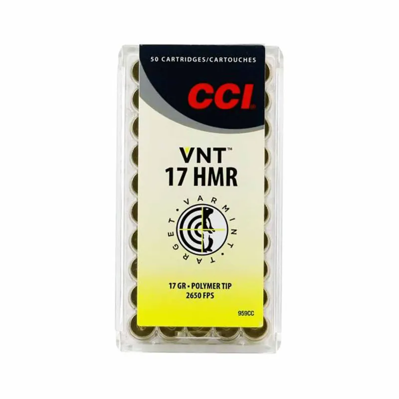 CCI Varmint 17 HMR 17 Gr. 2650 fps Tipped 50/Box