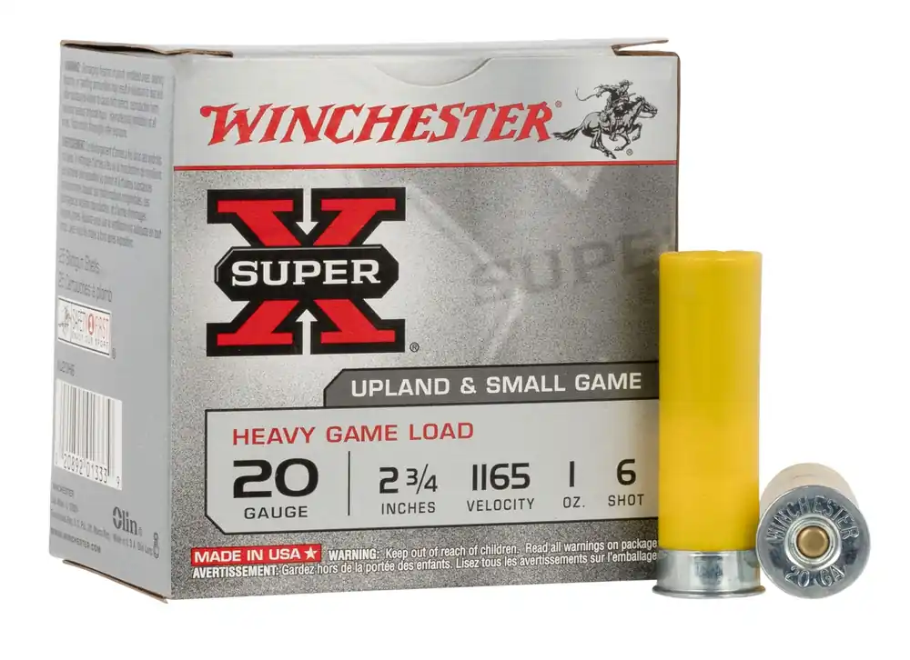 Winchester Super X Heavy Game Load 20 GA 2.75" 1 oz. 6 Shot 25/Box