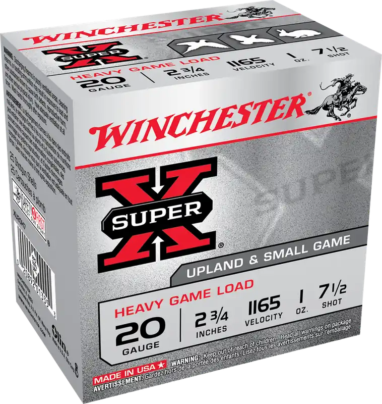 Winchester Super X Heavy Game Load 20 GA 2.75" 1 oz. 7.5 Shot 25/Box