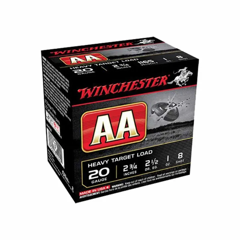 Winchester AA Heavy Target 20ga 2-3/4" 1oz 8 25rd