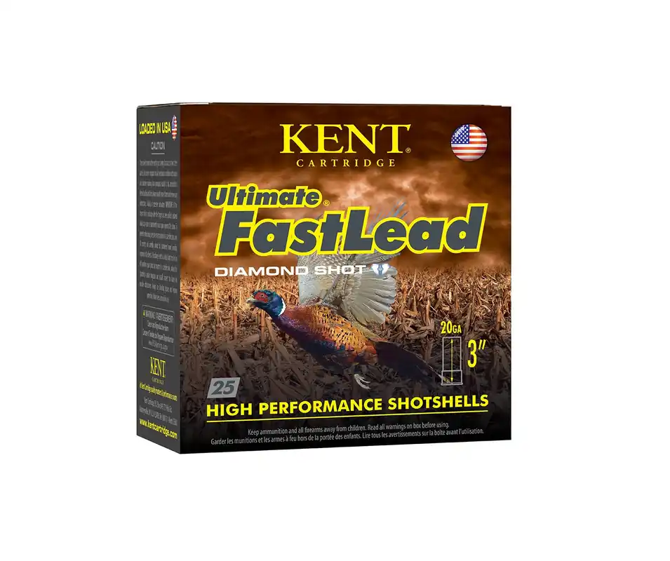 Kent Cartridge Ultimate Fast Lead Shotshells 20ga 3" 1-1/4 oz 6 Diamond Shot 25 Shells Per Box