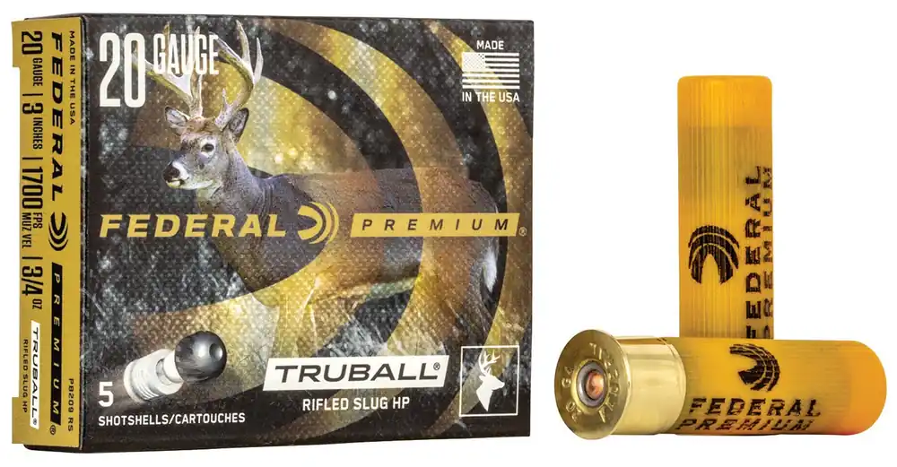 Federal PB209 RS Vital-Shok TruBall Rifled Slugs 20 GA, 3 in, 3/4oz