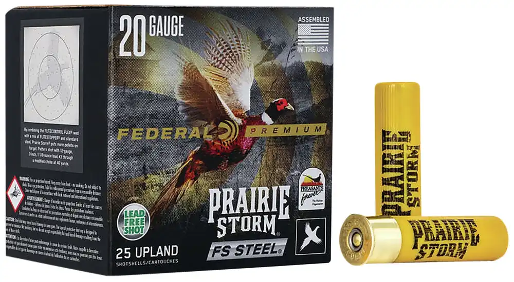 Federal Premium Prairie Storm FS 20 GA 3" 7/8 oz. 4 Shot 25/Box