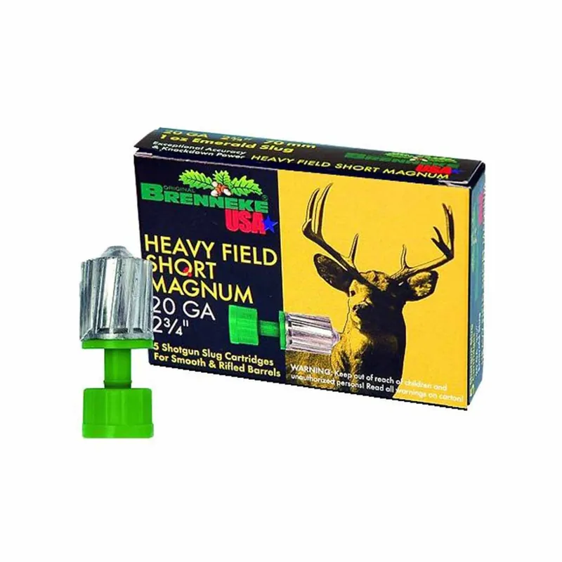Brenneke Kick Off 20 Ga 2.75" 3/4 oz 28 Gr. 1500 fps Slug 5/Box