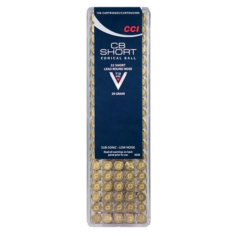 CCI Specialty CB 22 Short 29 Gr. 710 fps Lead Round Nose 100/Box