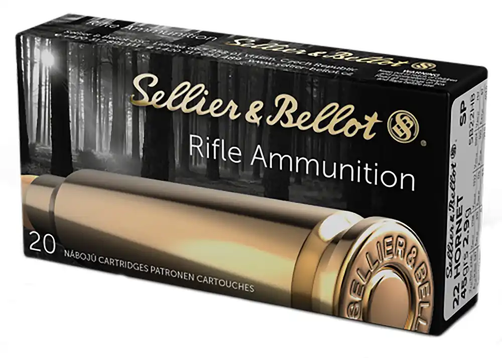 Sellier & Bellot Rifle 22 Hornet 45 gr Soft Point 20 Per Box