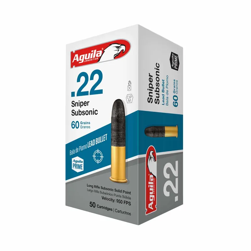 Aguila Sniper Subsonic 22 LR 60 Gr. 50/Box