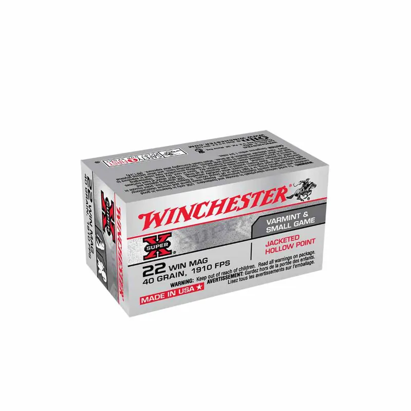 Winchester 22 Mag 40gr JHP 50rd