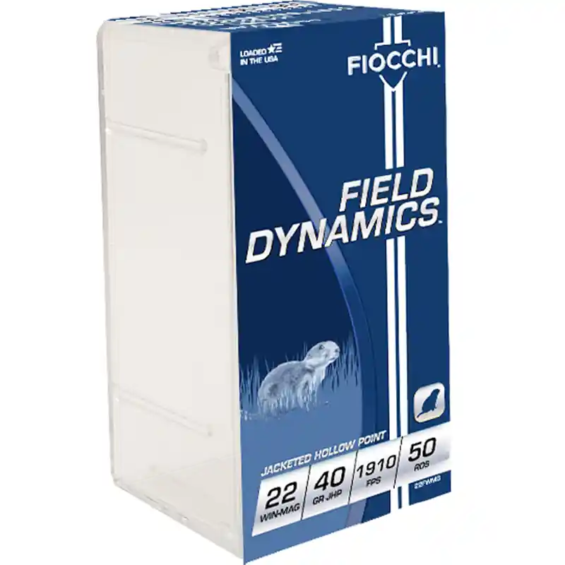 Fiocchi Field Dynamics 22 Mag 40gr JHP 50/Box