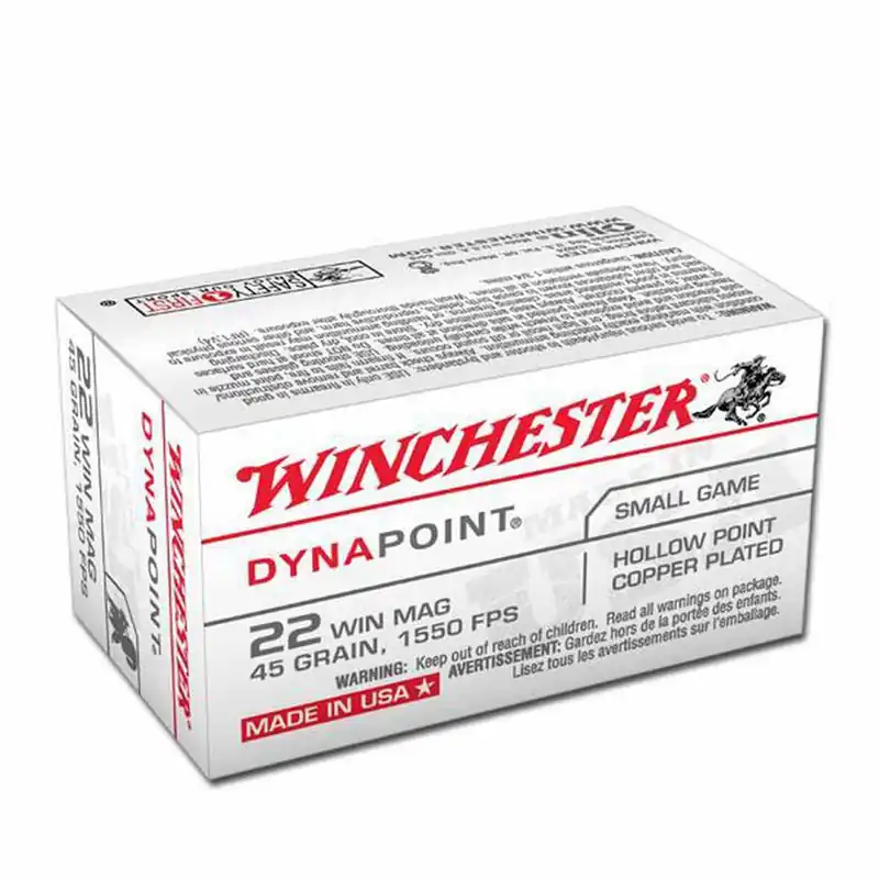Winchester 22 Mag 45gr DYNA PT 50-BOX