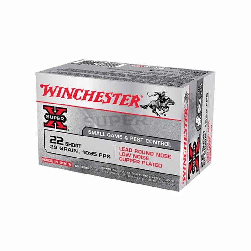 Winchester 22 Short 29gr lead LUBALOY