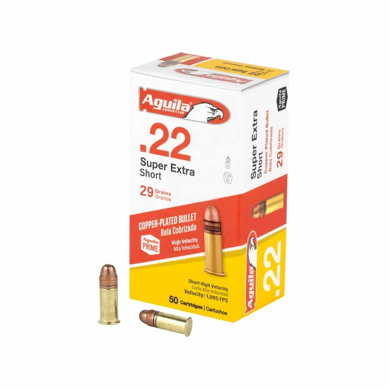 Aguila Super Extra .22 Short 29Gr Copper Plated 50/Box