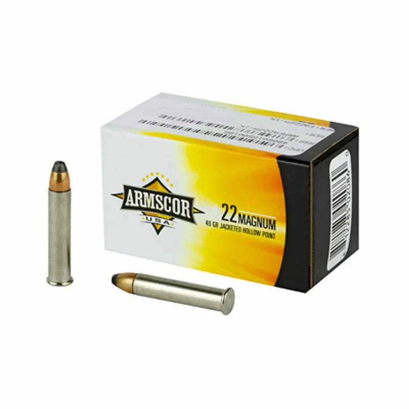 Armscor 22 WMR 40 Gr 2000 fps JHP 50/Box