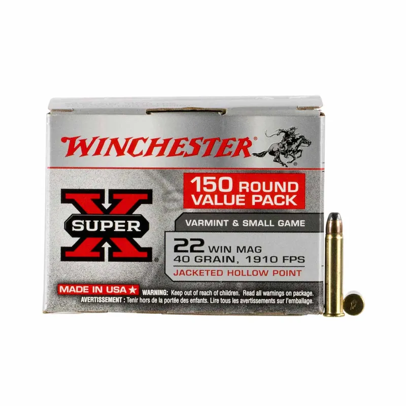 Winchester Ammo Varmint and Small Game Super X 22 WMR 40 gr 150/Box