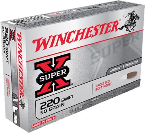 Winchester Super X 220 Swift 50 Gr. Jacketed Soft Point 20/Box