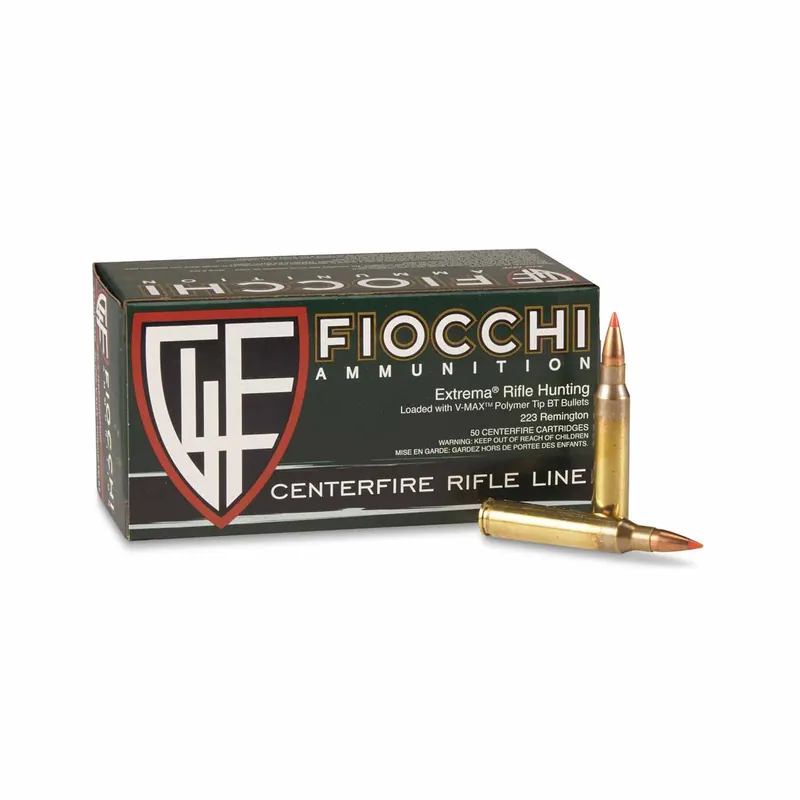Fiocchi 222 Remington 50 Gr V-Max 20/Box