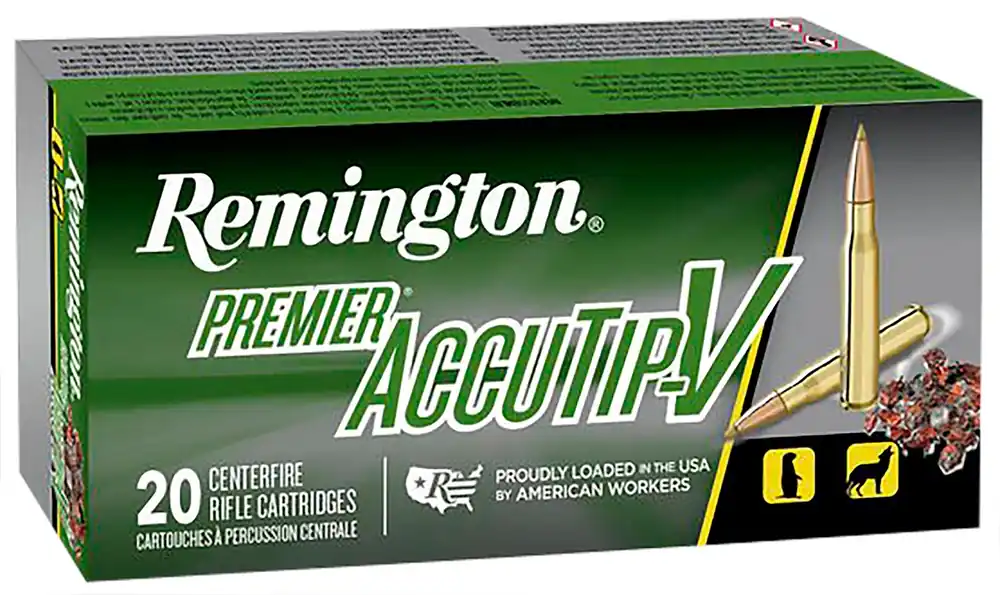 Remington Premier AccuTip-V 22-250 Rem. 50 Gr. AccuTip V Boat Tail 20/Box