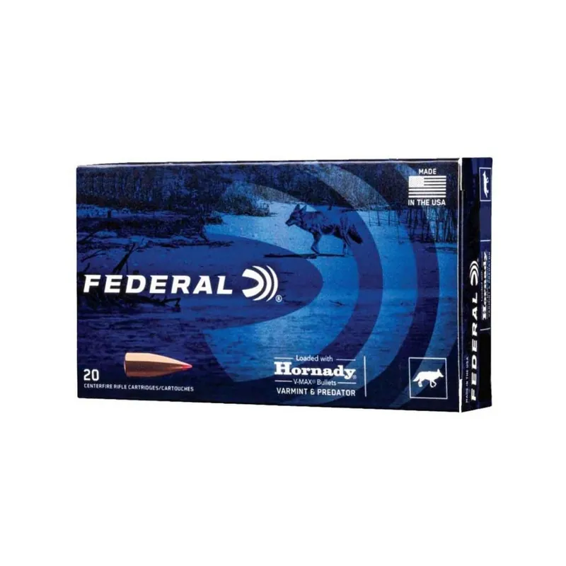 Federal 223 rem 53GR V-MAX Varmint 20rd