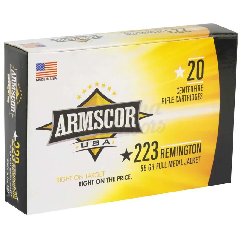 Armscor 223 Rem 55 Gr FMJ 20/Box