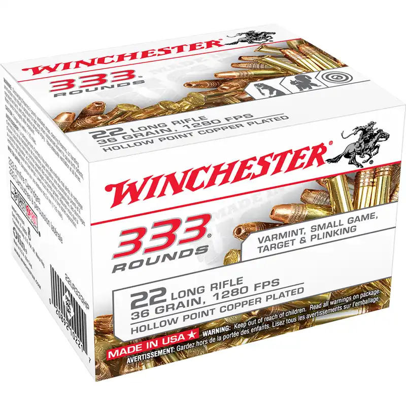 Winchester USA 22 LR 36 Gr HP 333 Rounds