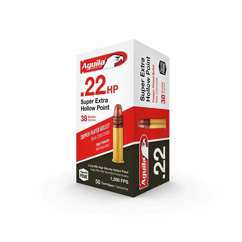 Aguila Super Extra High 22 LR 38 Gr. Hollow Point 50/Box