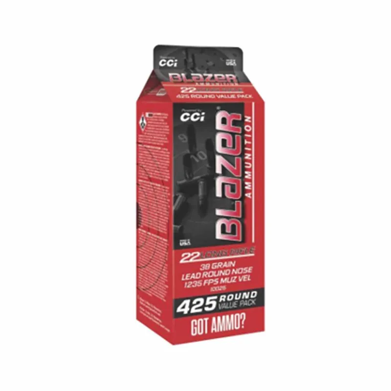 CCI Blazer Pour Pack 22 LR 38 Gr. 1235 Lead Round Nose 425/Per Pack