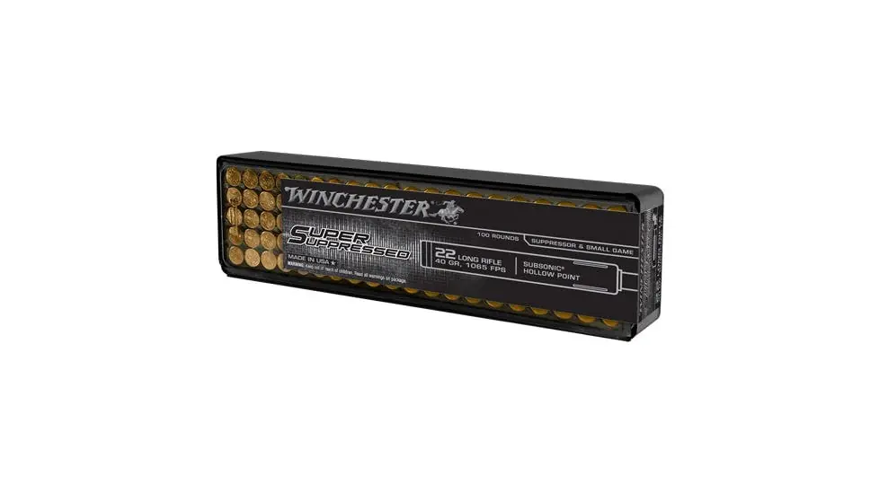 Winchester 22lr 40gr HP Suppressed 100rd-Box