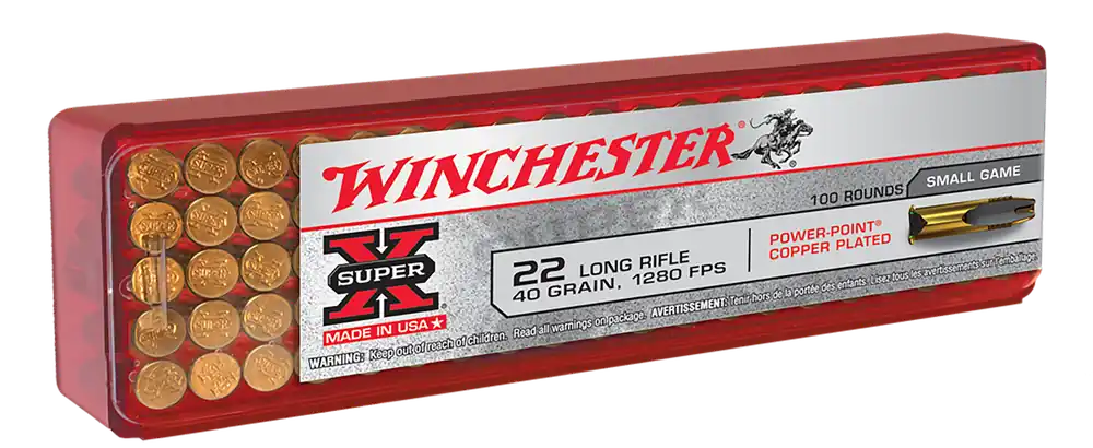 Winchester Super X 22lr Power Point 40gr 1280 fps 100 Pack